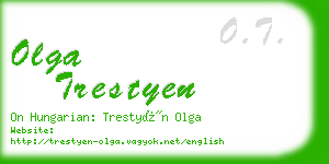 olga trestyen business card